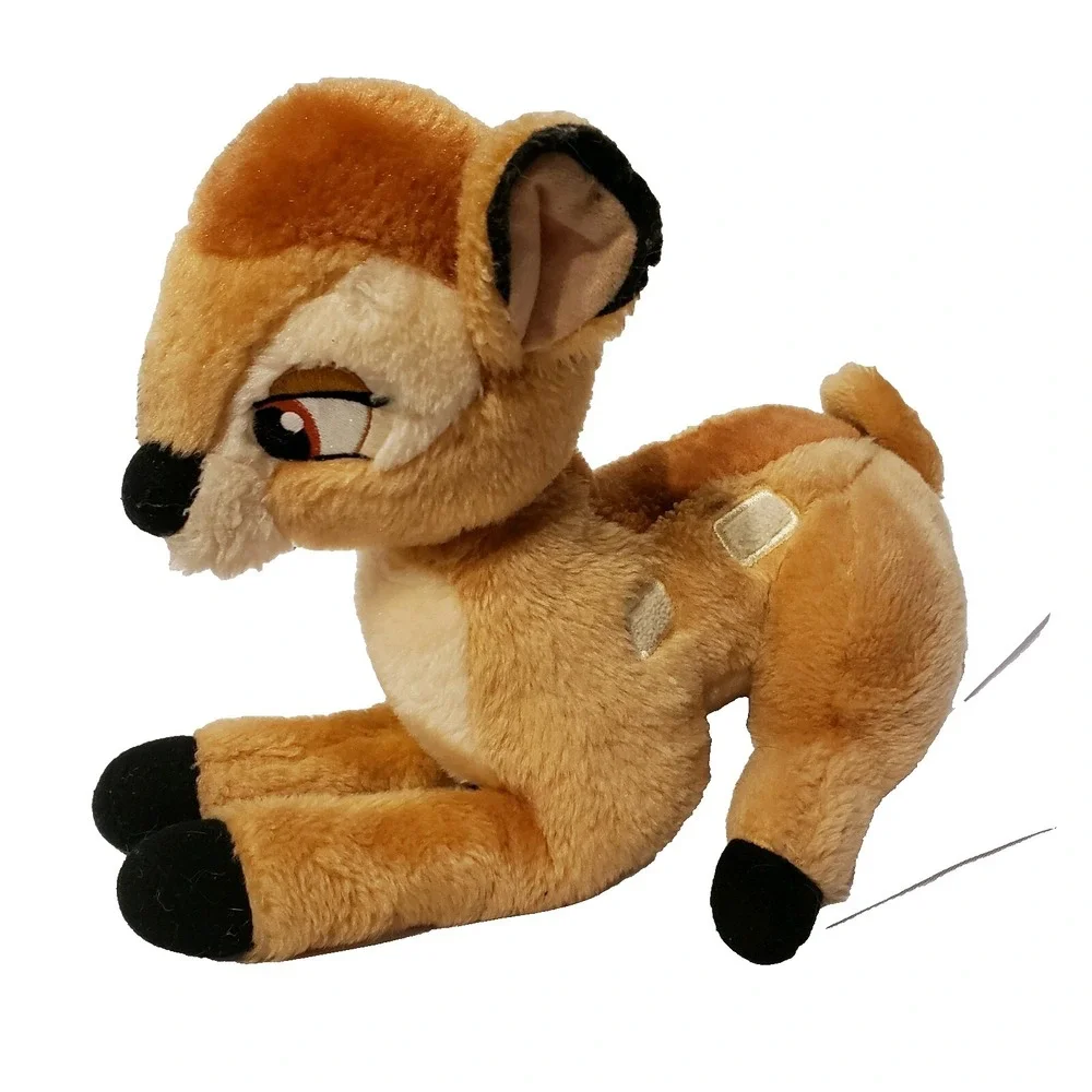 disney bambi stuffed animal deer plush toy vintage‎ laying down